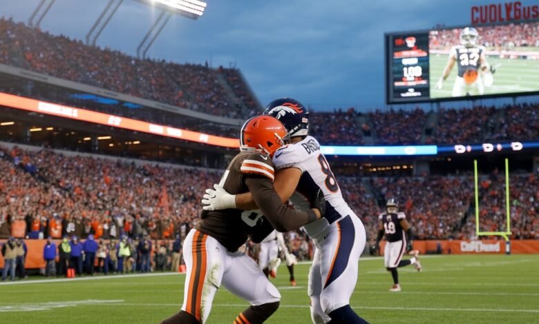 cleveland browns vs denver broncos match player stats