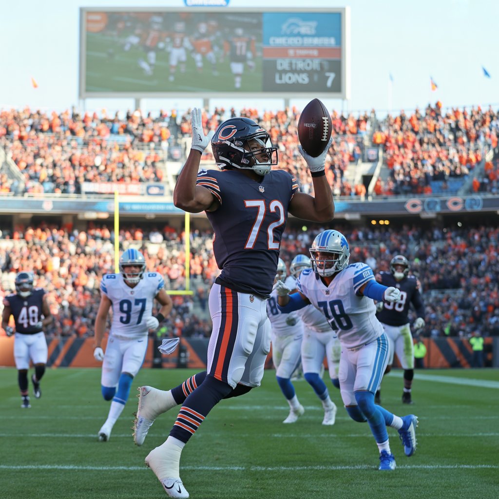 chicago bears vs detroit lions match player stats