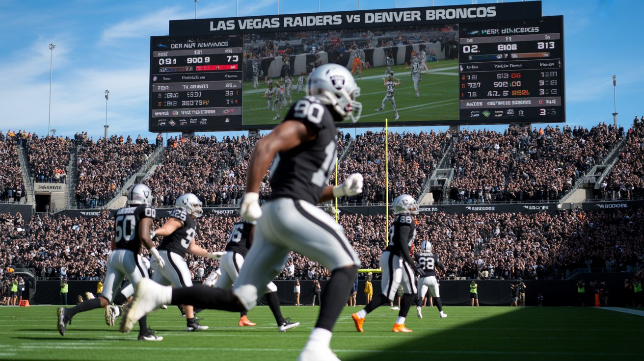 las vegas raiders vs denver broncos match player stats
