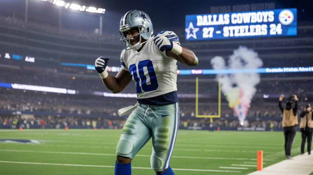 dallas cowboys vs steelers match player stats