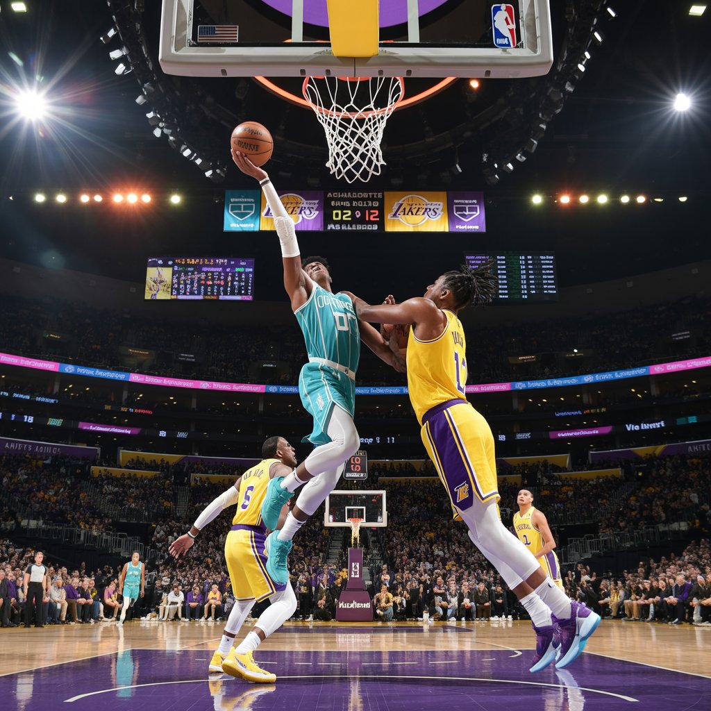 charlotte hornets vs lakers match player stats