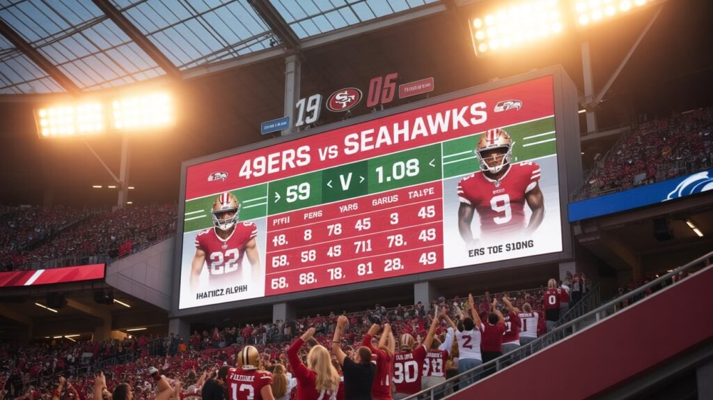 49ers vs seahawks match player stats
