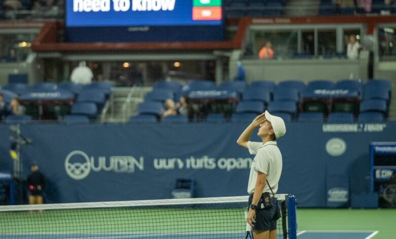 us open delay