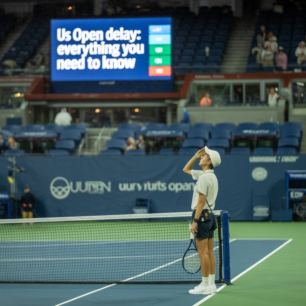us open delay