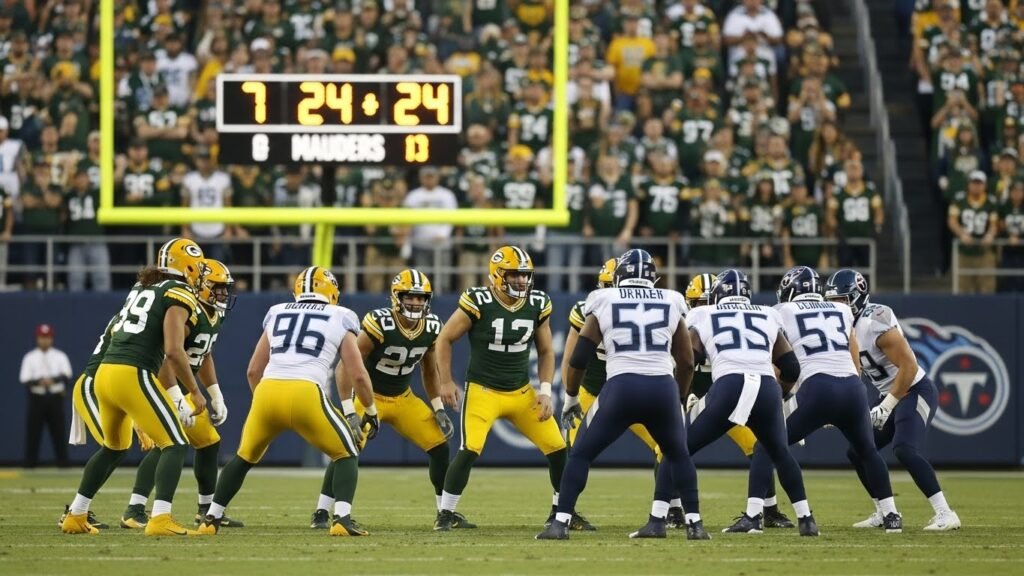 packers vs tennessee titans match player stats
