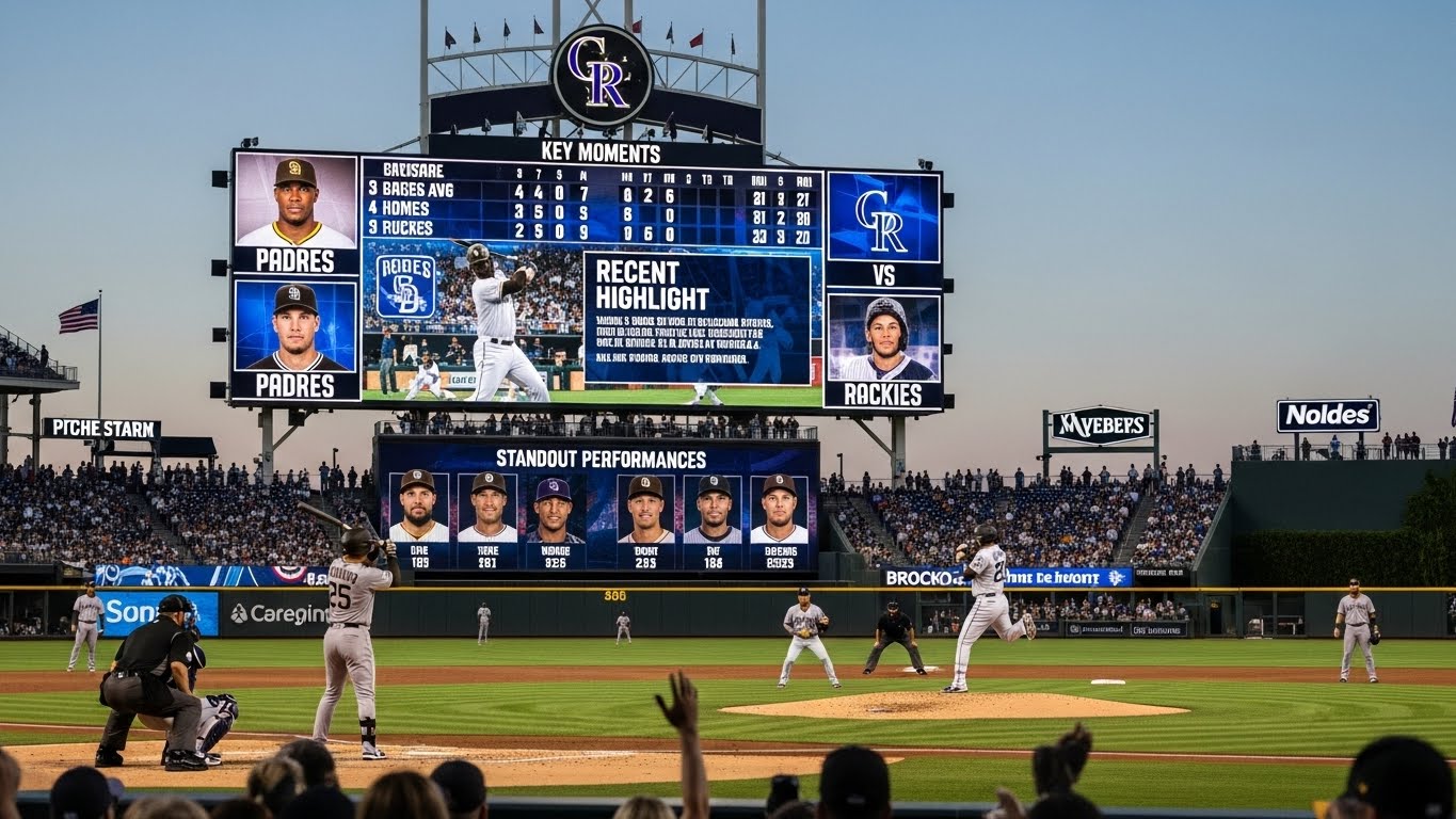 padres vs colorado rockies match player stats