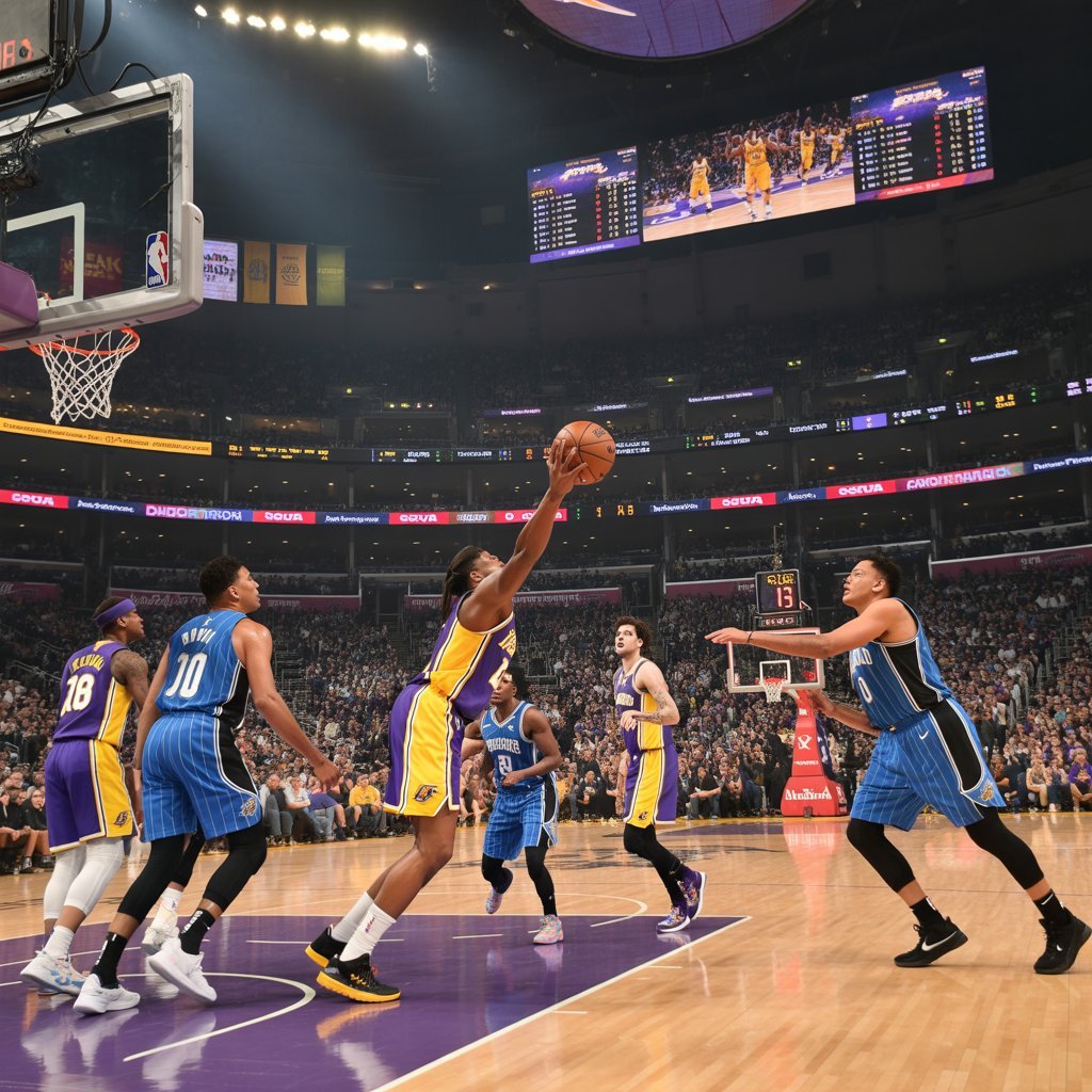 orlando magic vs lakers match player stats