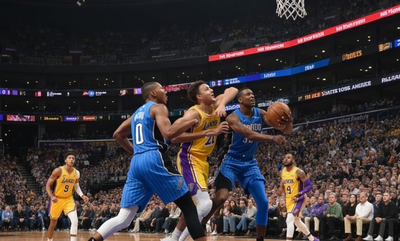 orlando magic vs lakers match player stats