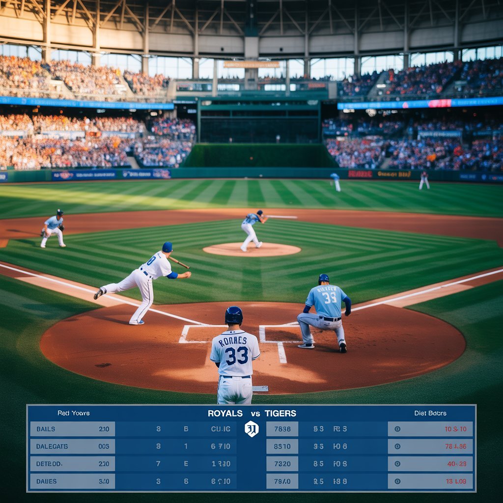 kansas city royals vs detroit tigers match player stats