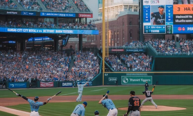 kansas city royals vs detroit tigers match player stats