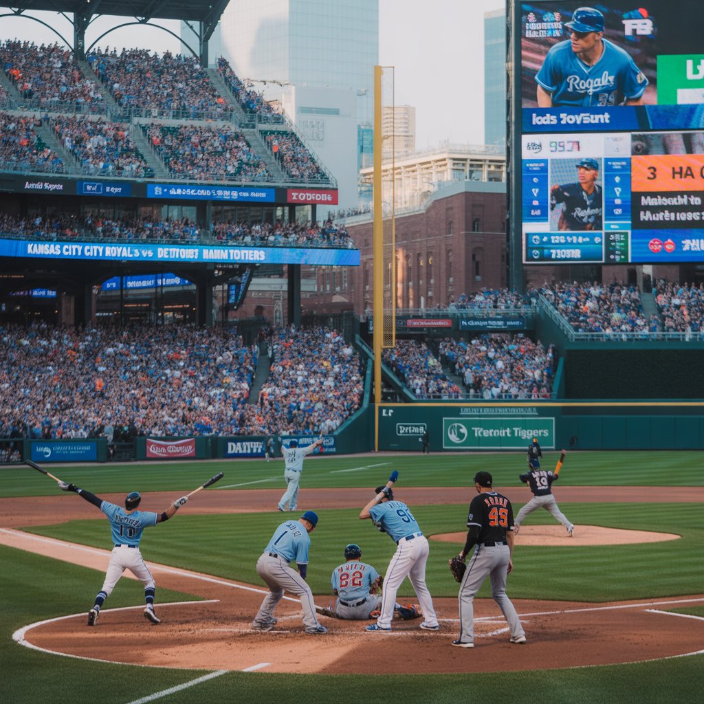kansas city royals vs detroit tigers match player stats