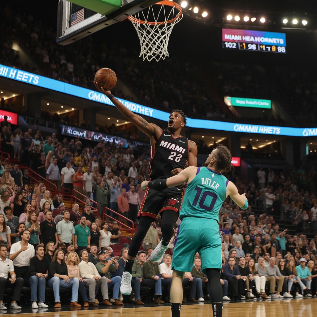 miami heat vs charlotte hornets match player stats