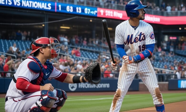 mets vs washington nationals match player stats