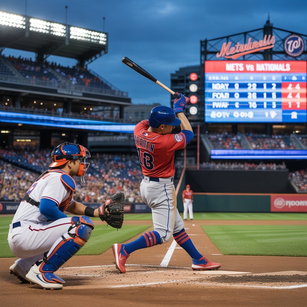 mets vs washington nationals match player stats