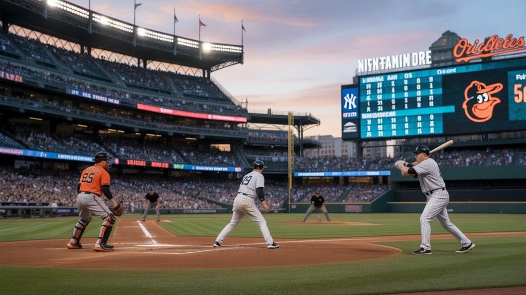 new york yankees vs baltimore orioles match player stats