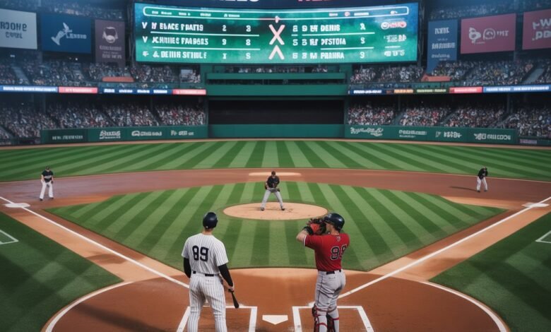 new york yankees vs red sox match player stats