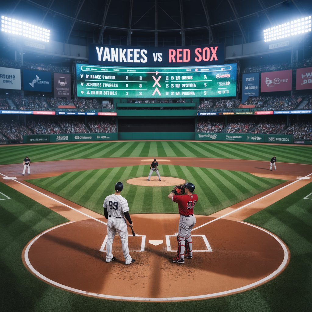 new york yankees vs red sox match player stats