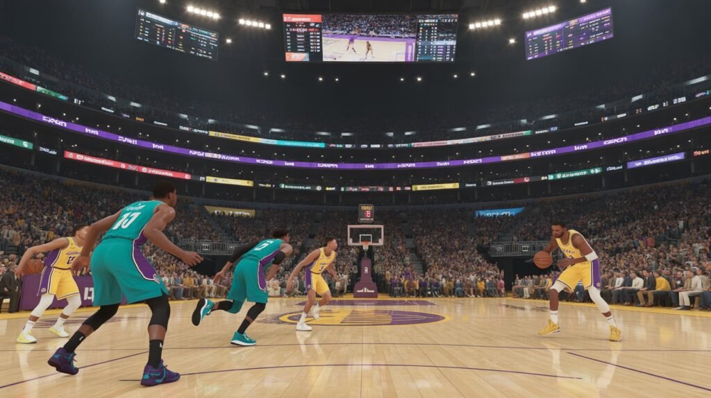 lakers vs charlotte hornets match player stats