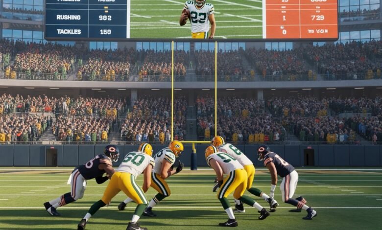 green bay packers vs chicago bears match player stats