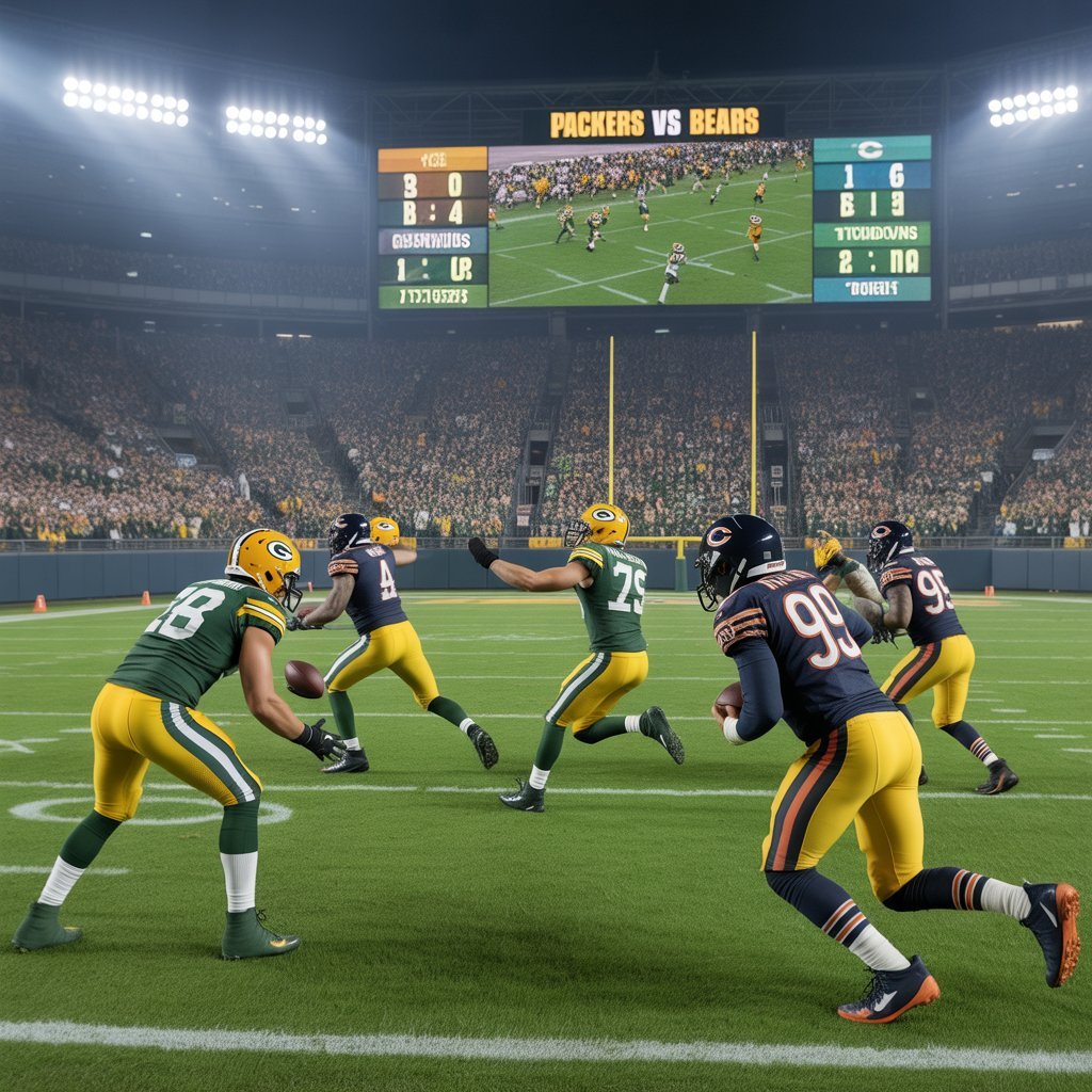 green bay packers vs chicago bears match player stats