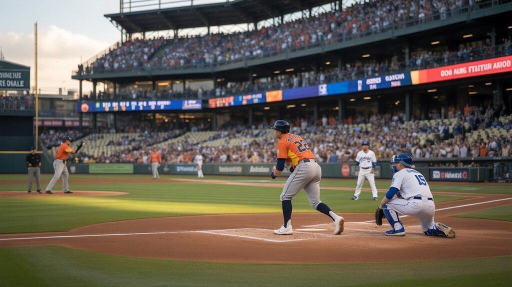 houston astros vs dodgers match player stats