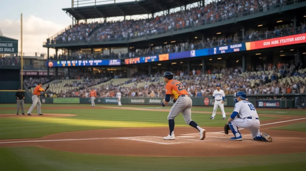 houston astros vs dodgers match player stats