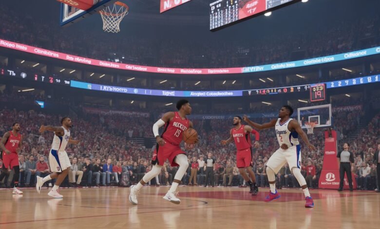 houston rockets vs la clippers match player stats