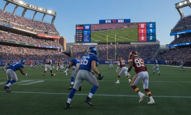 new york giants vs washington commanders match player stats