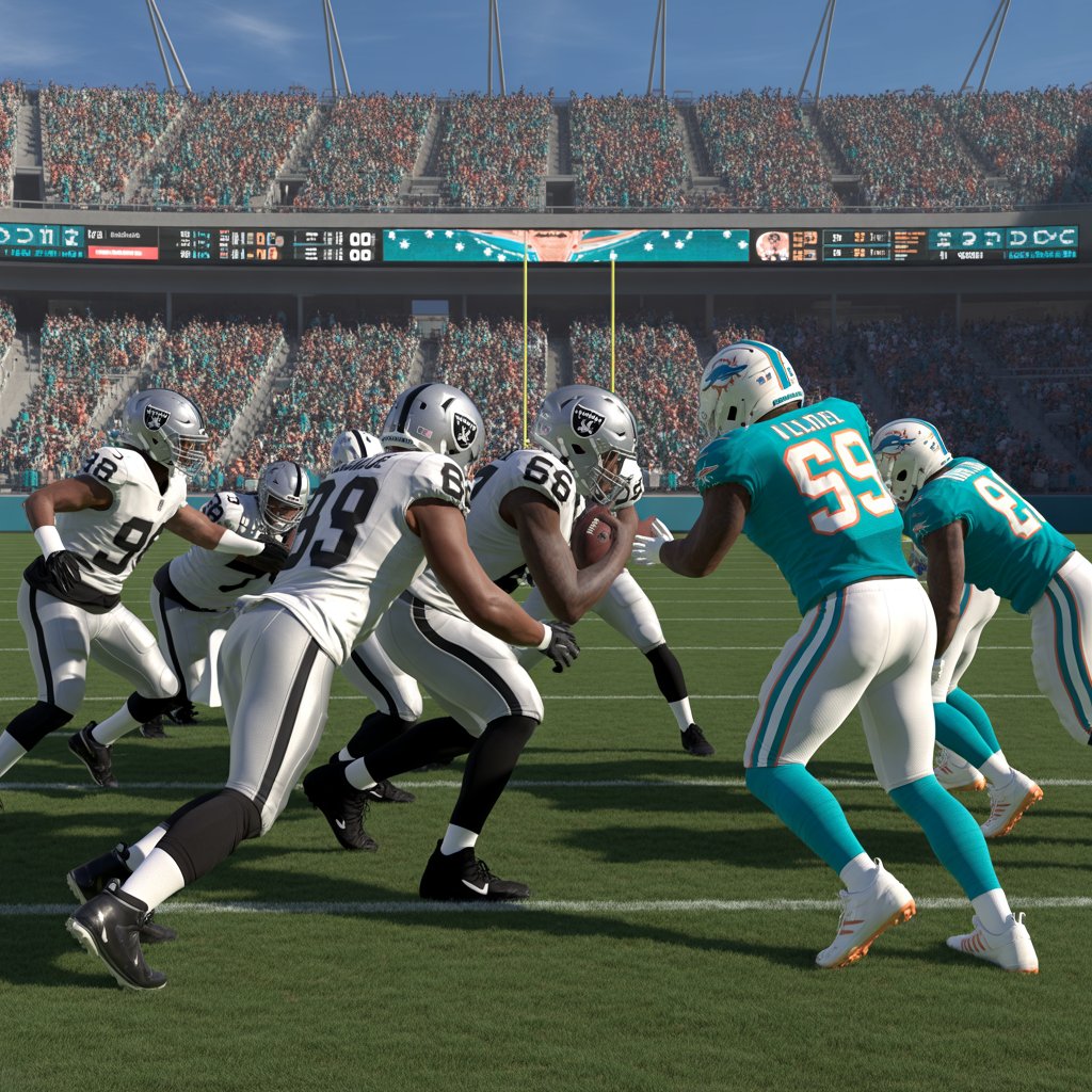 las vegas raiders vs miami dolphins match player stats
