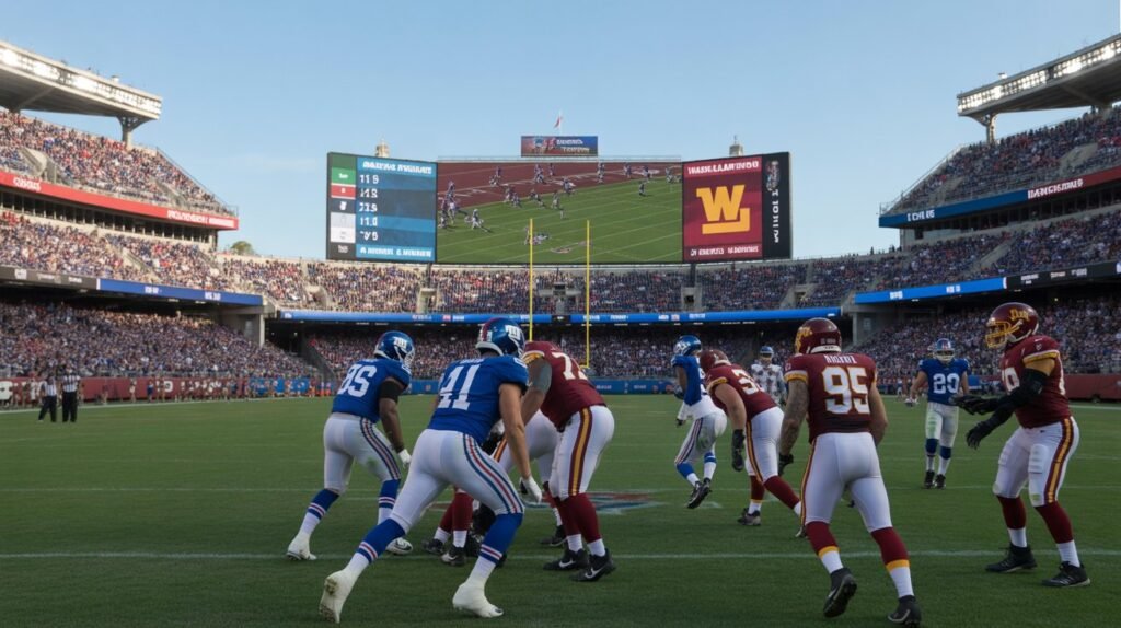 new york giants vs washington commanders match player stats