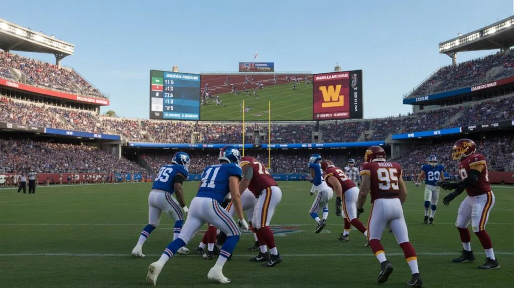 new york giants vs washington commanders match player stats