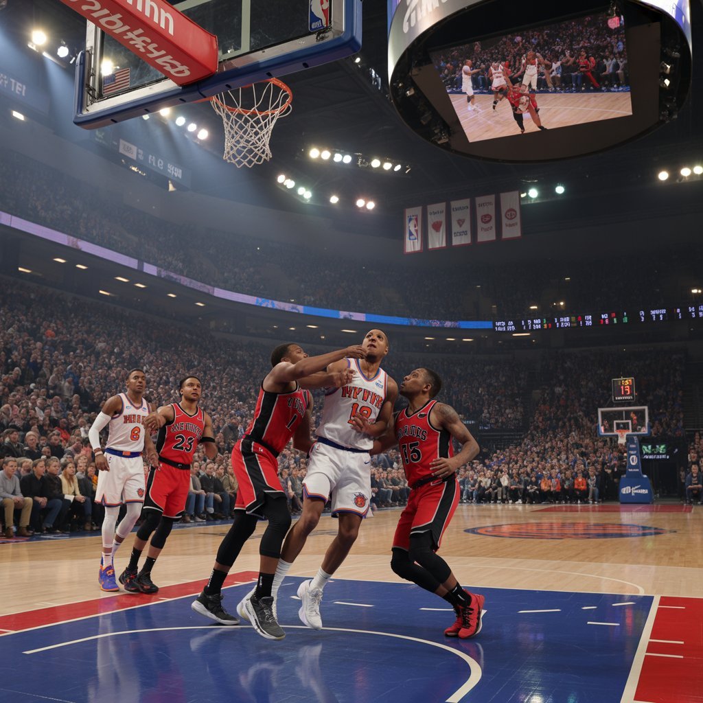 knicks vs toronto raptors match player stats