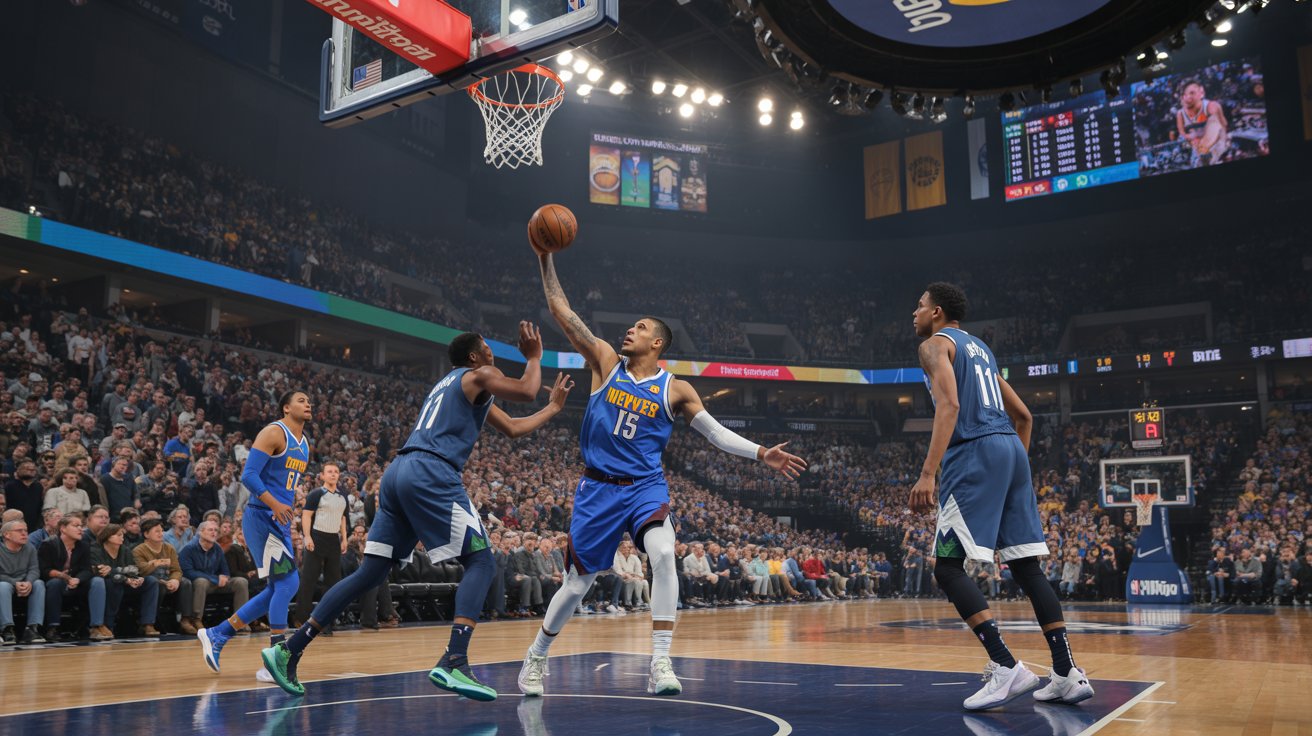 denver nuggets vs timberwolves match player stats