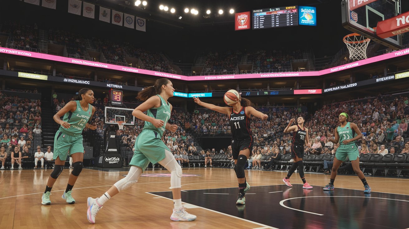 new york liberty vs las vegas aces match player stats