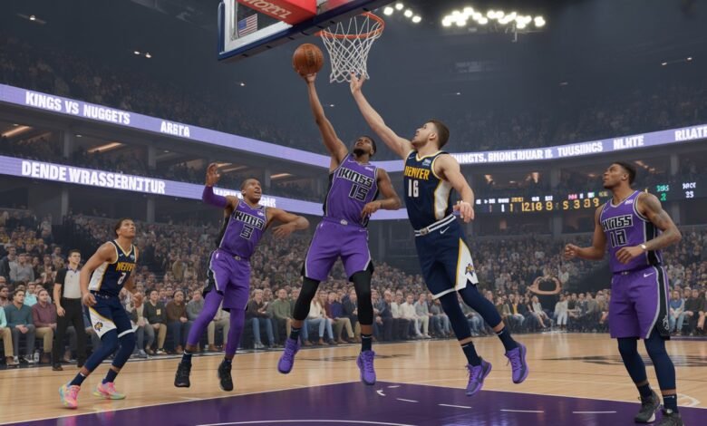 sacramento kings vs denver nuggets match player stats