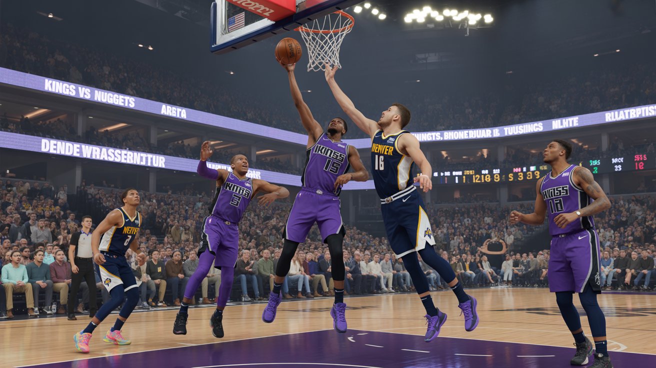 sacramento kings vs denver nuggets match player stats