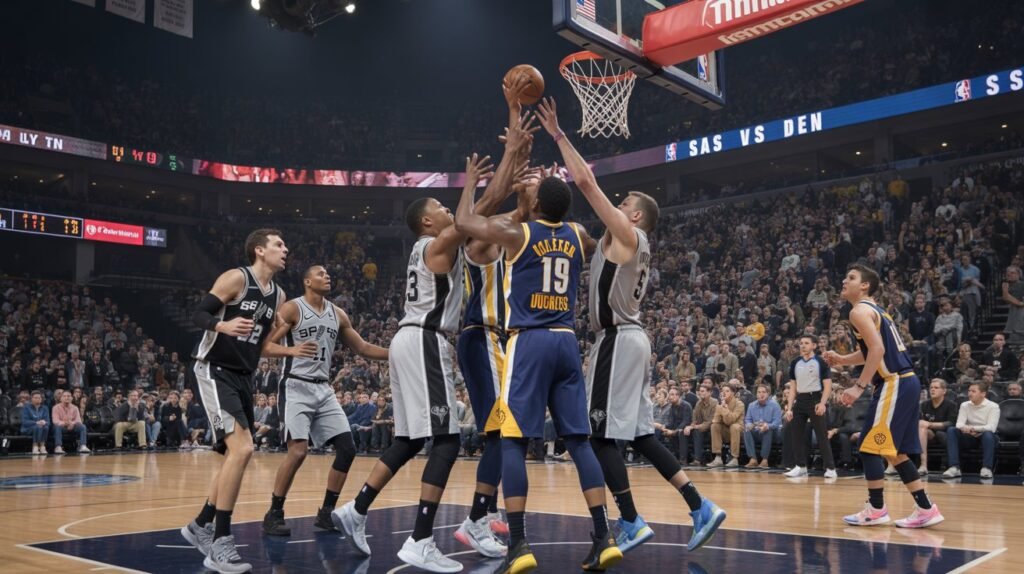 san antonio spurs vs denver nuggets match player stats