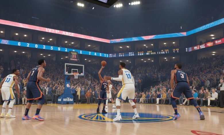 okc thunder vs golden state warriors match player stats