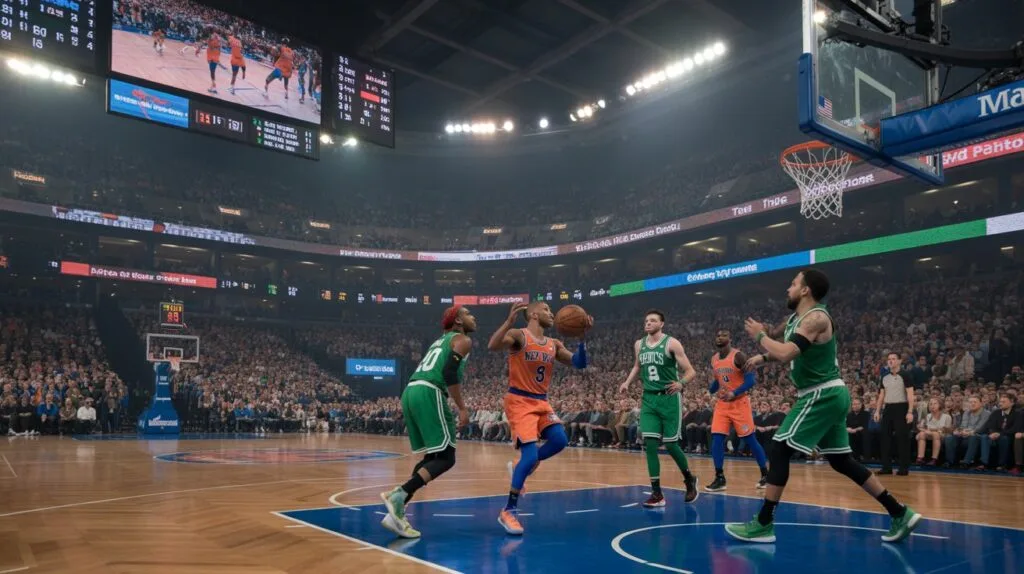 knicks vs boston celtics match player stats