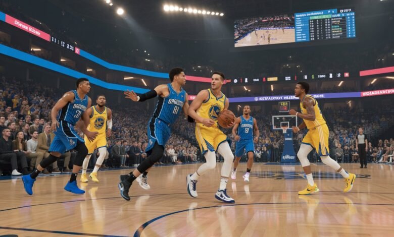 orlando magic vs golden state warriors match player stats