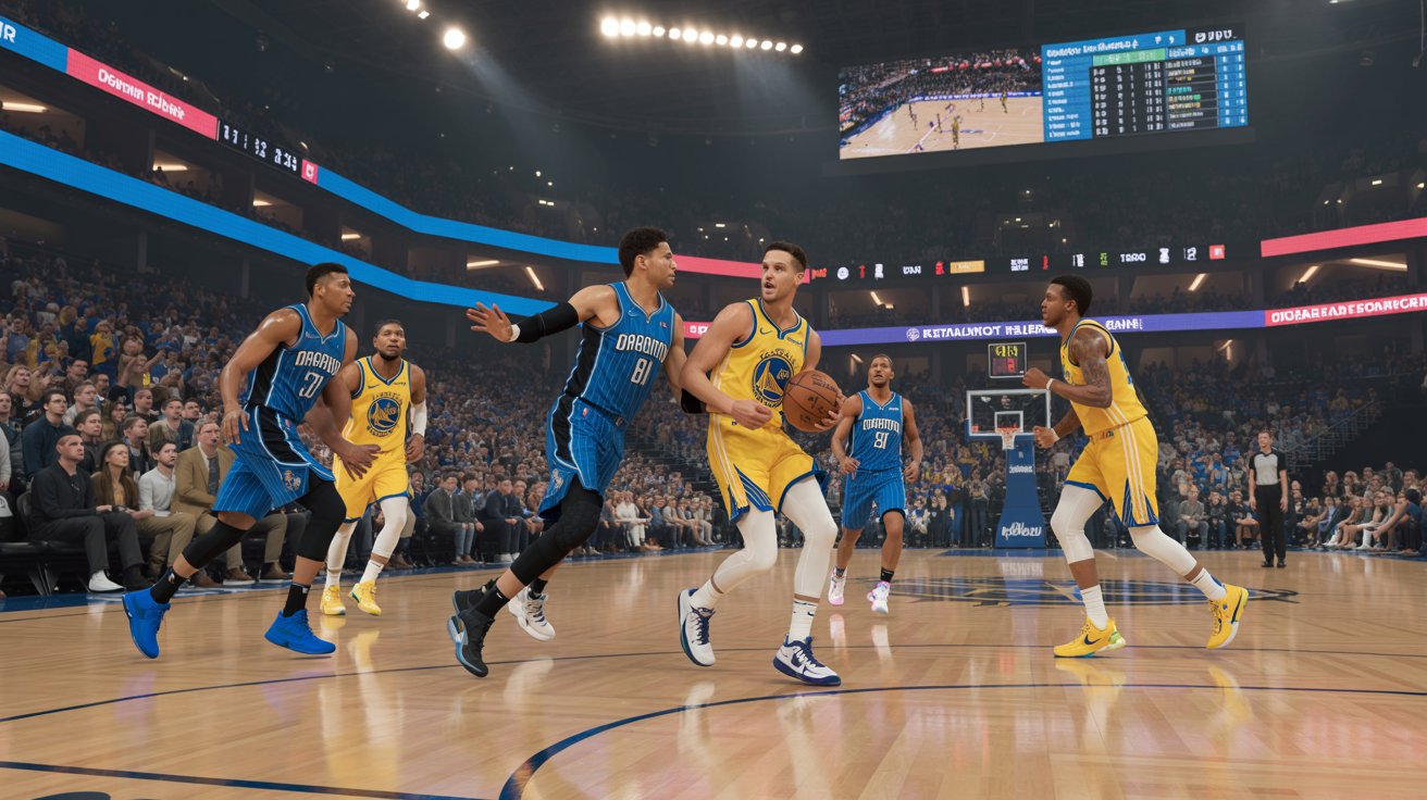 orlando magic vs golden state warriors match player stats