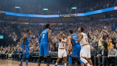 okc thunder vs cleveland cavaliers match player stats