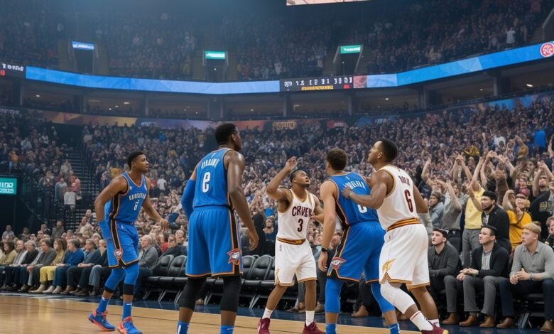 okc thunder vs cleveland cavaliers match player stats