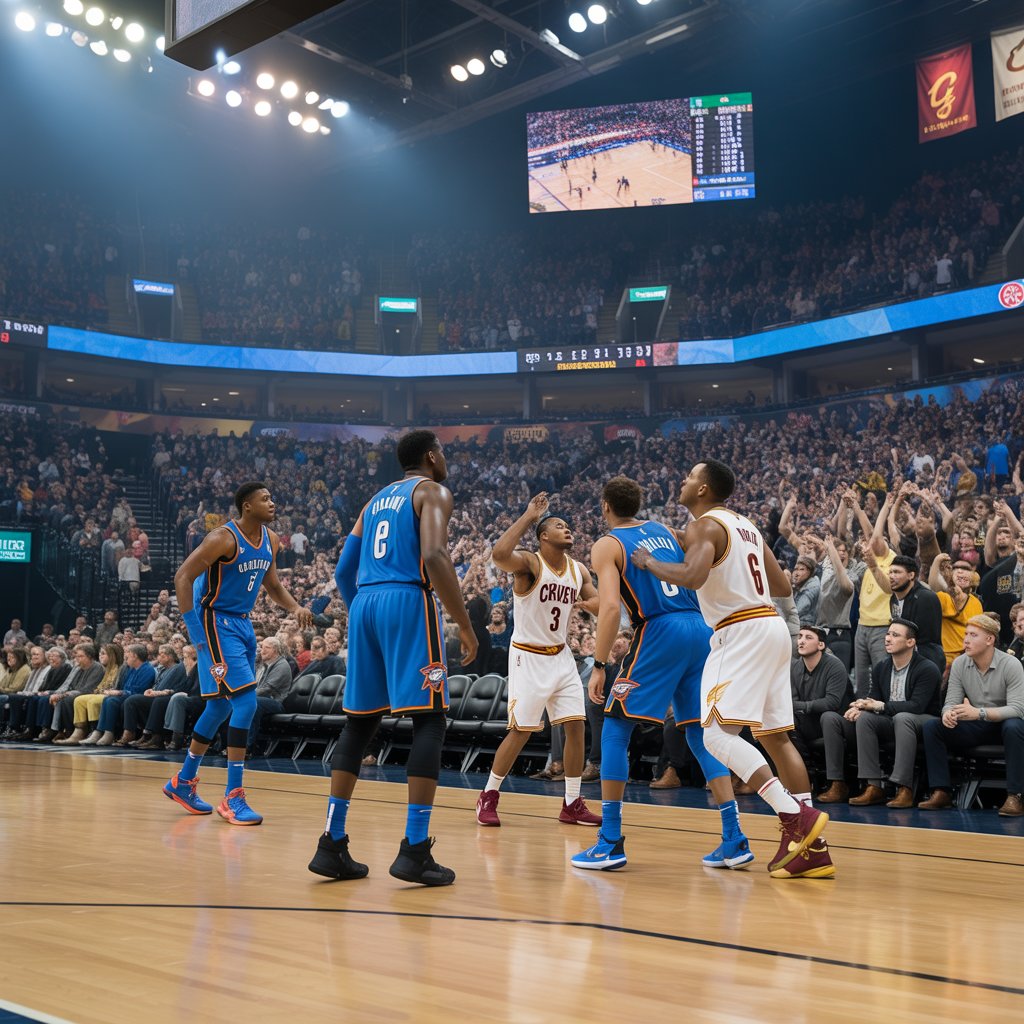 okc thunder vs cleveland cavaliers match player stats