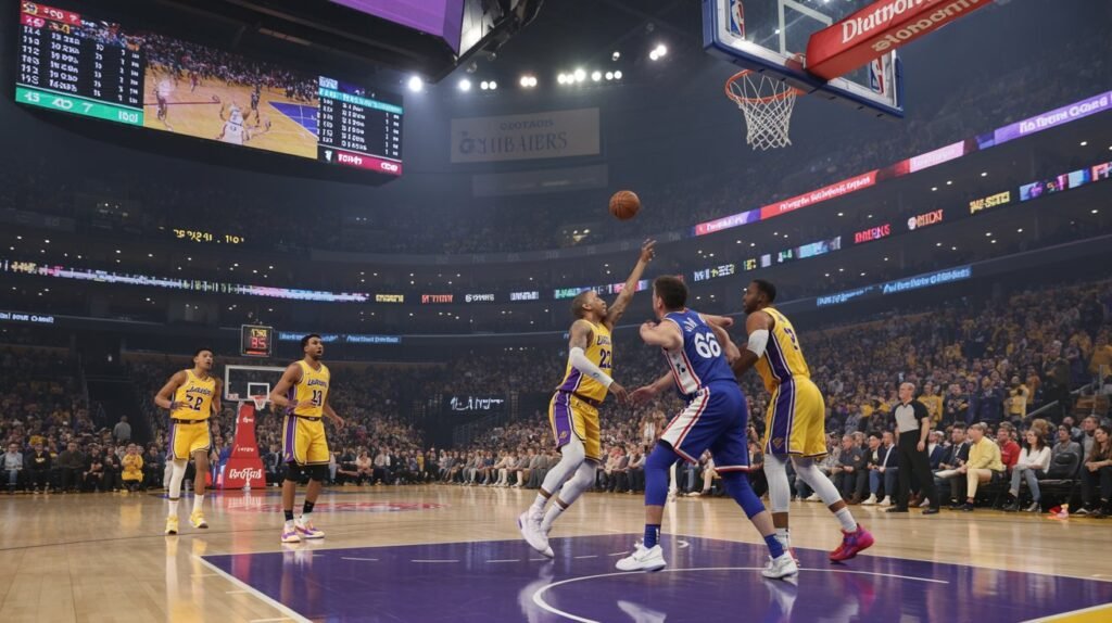 lakers vs 76ers match player stats