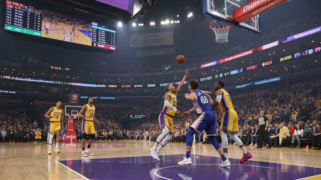 lakers vs 76ers match player stats
