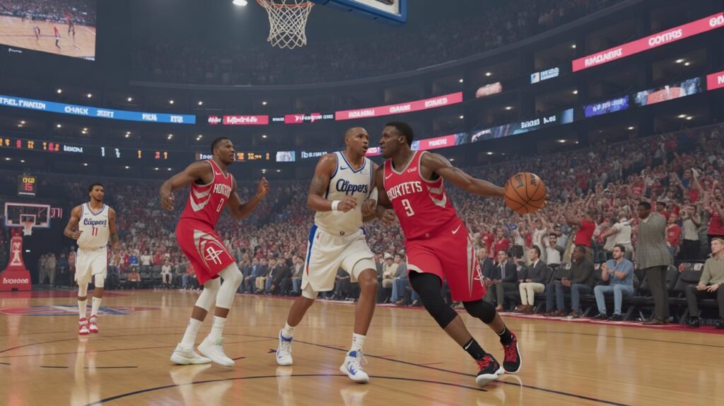 houston rockets vs la clippers match player stats