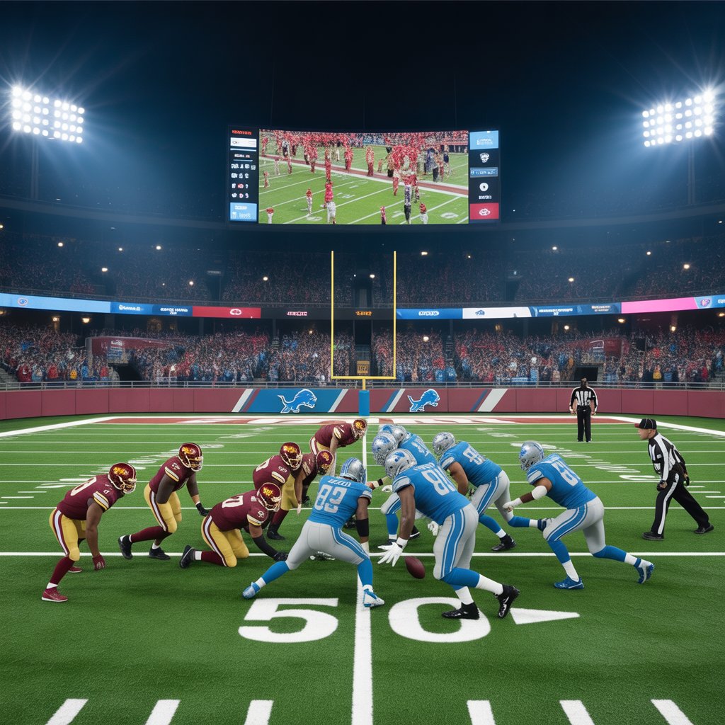 detroit lions vs washington commanders match player stats