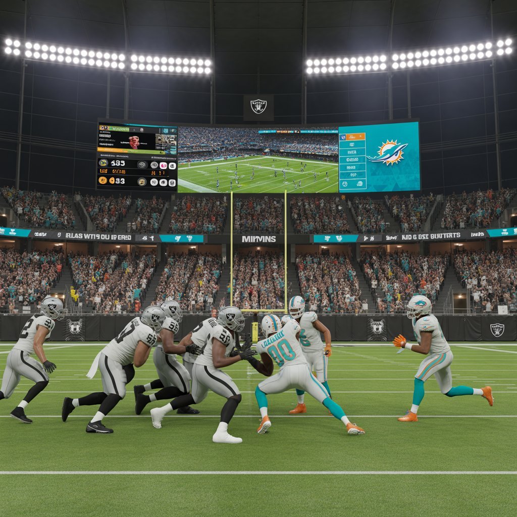 las vegas raiders vs miami dolphins match player stats