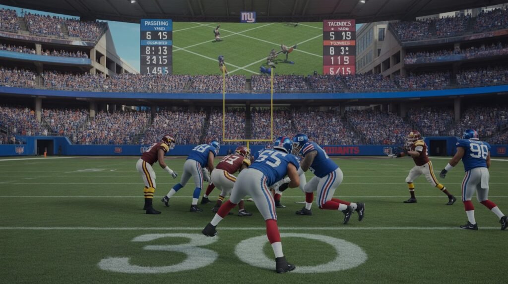 new york giants vs washington commanders match player stats